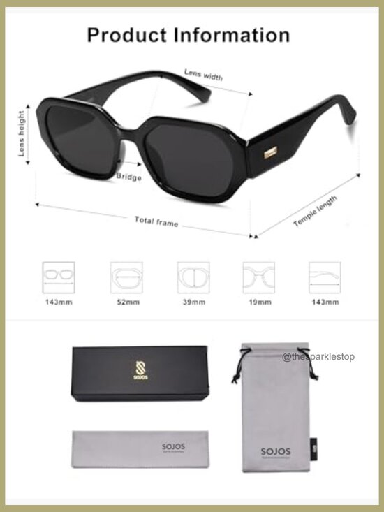 Polarized Sunglasses with UV400 TAC Lenses, Retro Rectangle Style main image 7